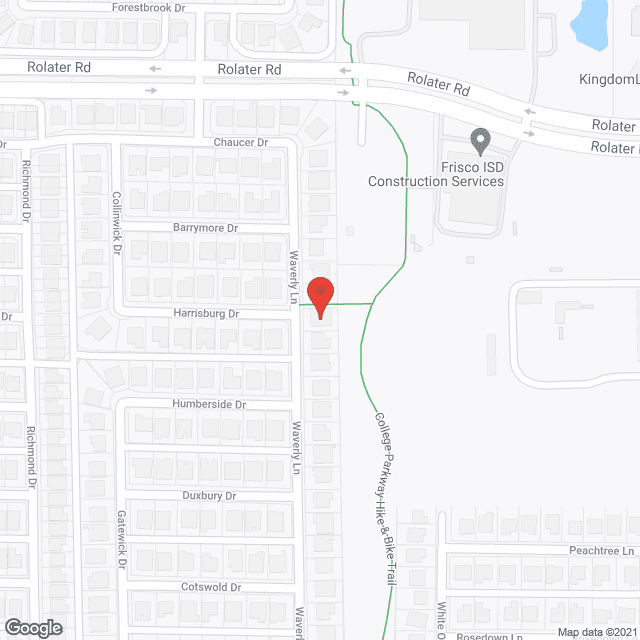 Map of the neighborhood around Silver Leaf Assisted Living at Waverly Lane