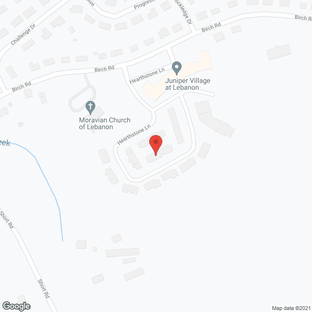 Map of the neighborhood around Juniper Village At Lebanon II
