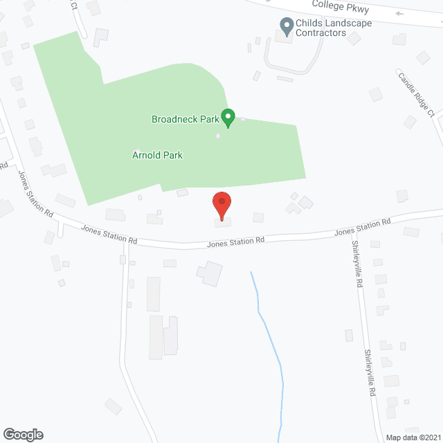 Map of the neighborhood around Jones Acres