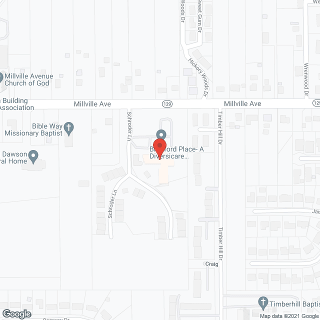 Map of the neighborhood around Diversicare Of Bradford Place