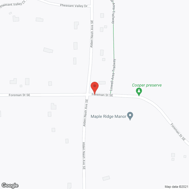 Map of the neighborhood around Maple Ridge Manor
