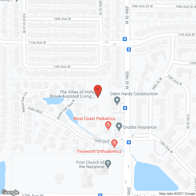 Map of the neighborhood around Villas of Holly Brook