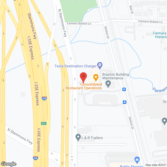 Map of the neighborhood around Forest Dale