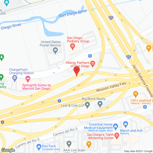 Map of the neighborhood around Fredericka Manor