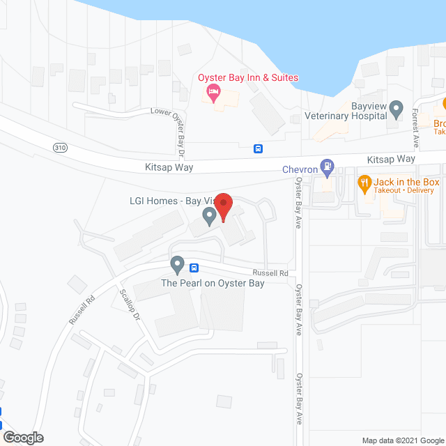 Map of the neighborhood around Bay Vista Commons Assisted Living Community