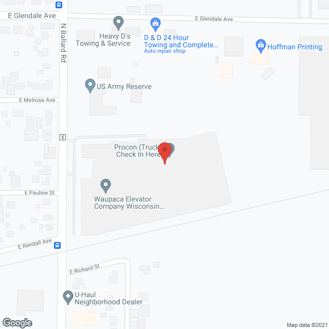 Map of the neighborhood around Atrium Health and Senior Housing
