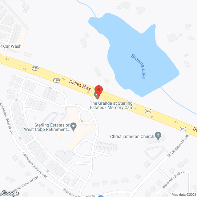 Map of the neighborhood around Sterling Estates of West Cobb
