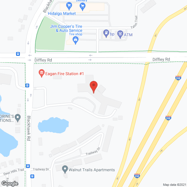 Map of the neighborhood around Eagan Pointe