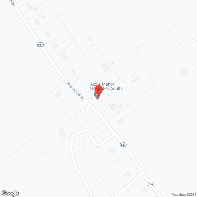 Map of the neighborhood around Azzie Manor