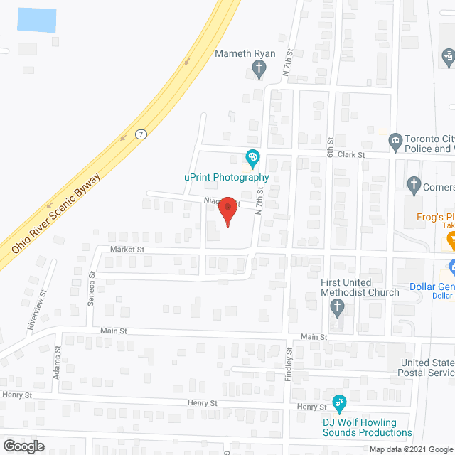 Map of the neighborhood around Memories of Marie