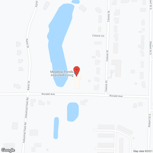 Map of the neighborhood around Meadow Ponds