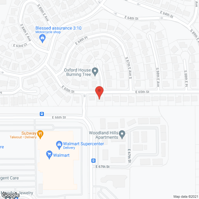 Map of the neighborhood around Hope of Angels, Inc