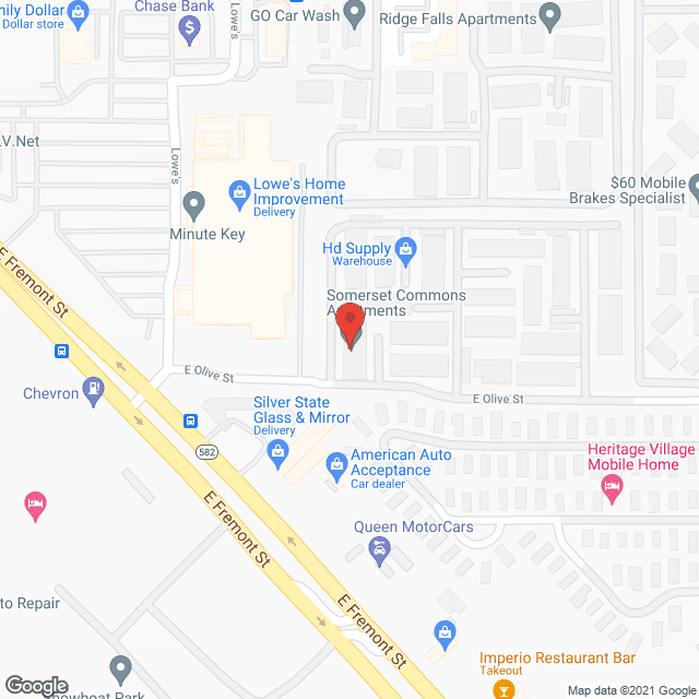 Map of the neighborhood around Somerset Commons
