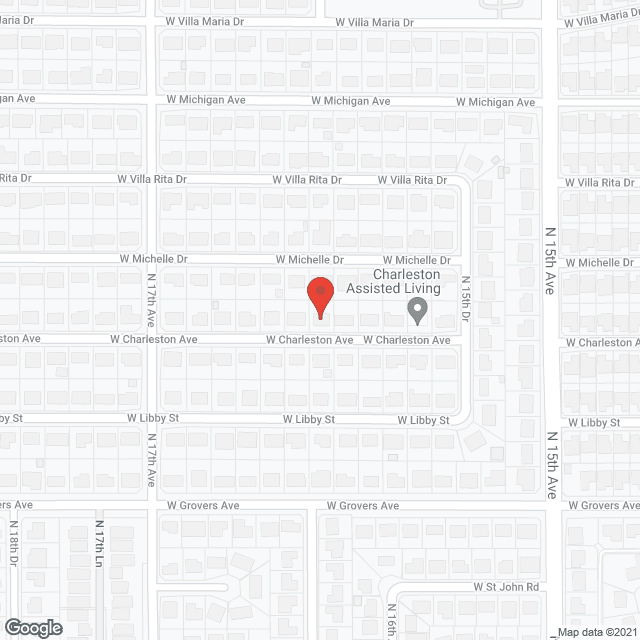 Map of the neighborhood around Desert Footprints Adult Care