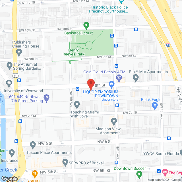 Map of the neighborhood around Norcrist