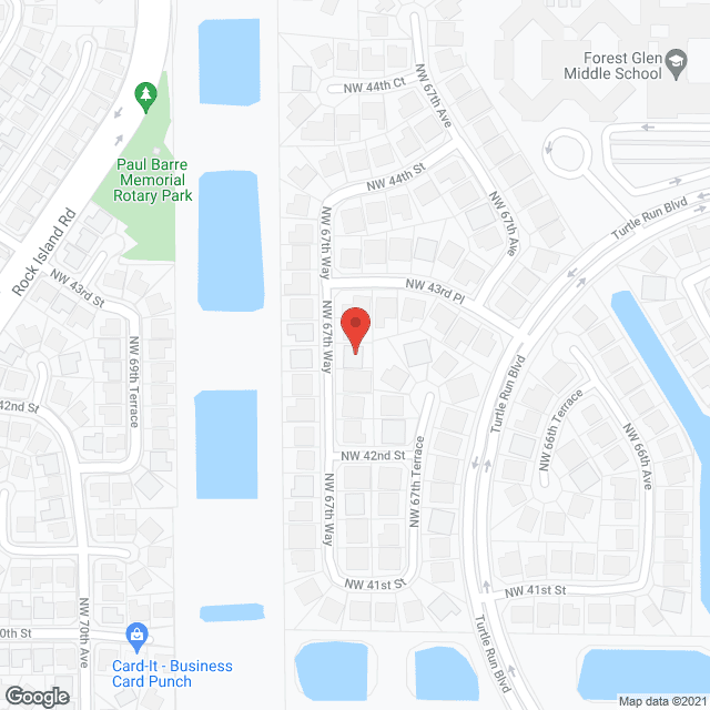 Map of the neighborhood around Paradise Villa Retirement Home III