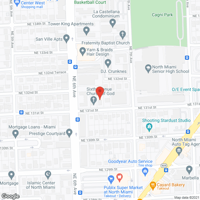 Map of the neighborhood around Jas Manor