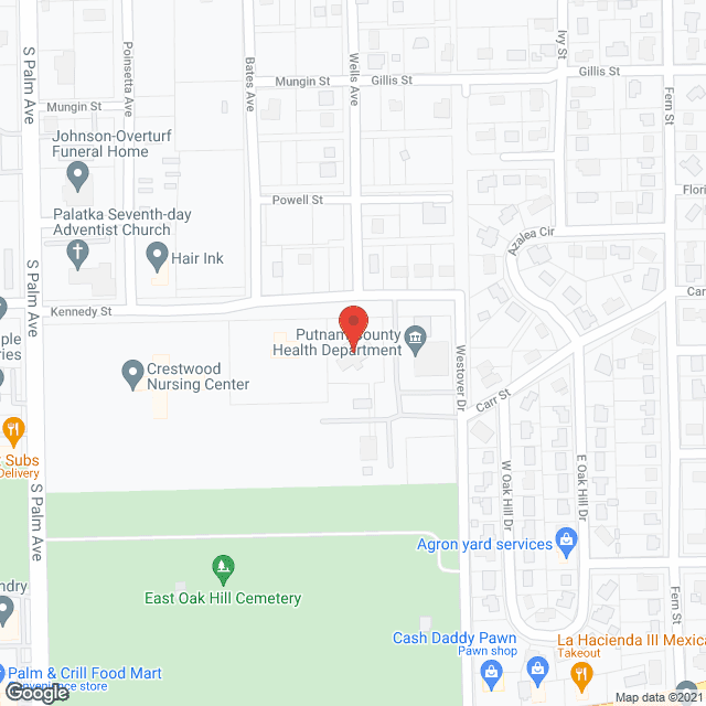 Map of the neighborhood around The Arc Of Putnam County Inc