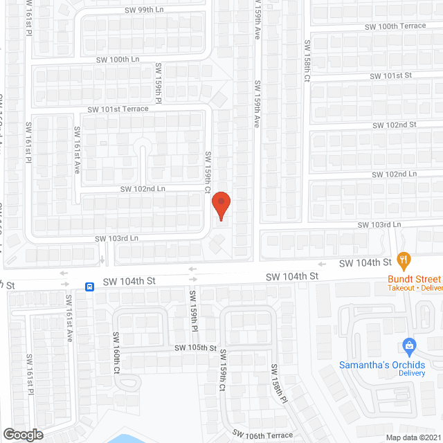 Map of the neighborhood around Garden Hills Retirement Center, Inc
