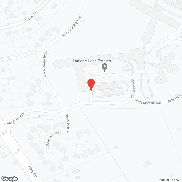 Map of the neighborhood around Oak Bridge Terrace At Lanier Village Est