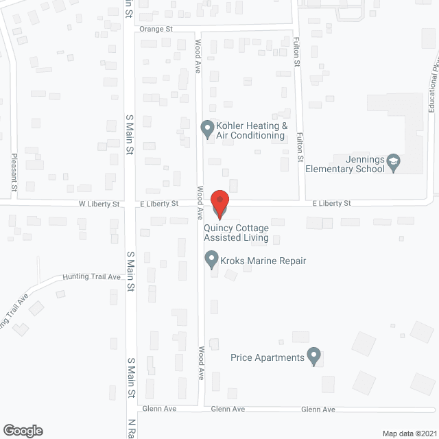 Map of the neighborhood around The Lodge of Quincy