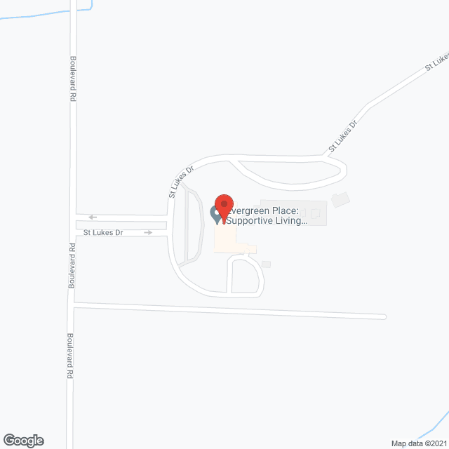 Map of the neighborhood around Evergreen Place