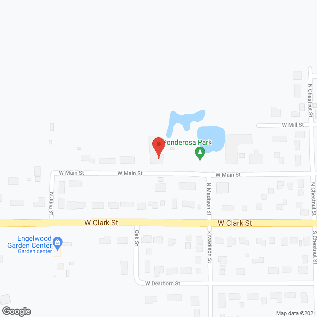 Map of the neighborhood around Ponderosa Apartments Bldg 3