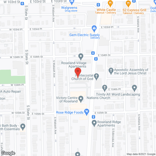 Map of the neighborhood around Roseland Place Senior Apartments