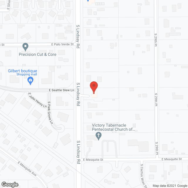Map of the neighborhood around Eden Adult Care Facility, Inc