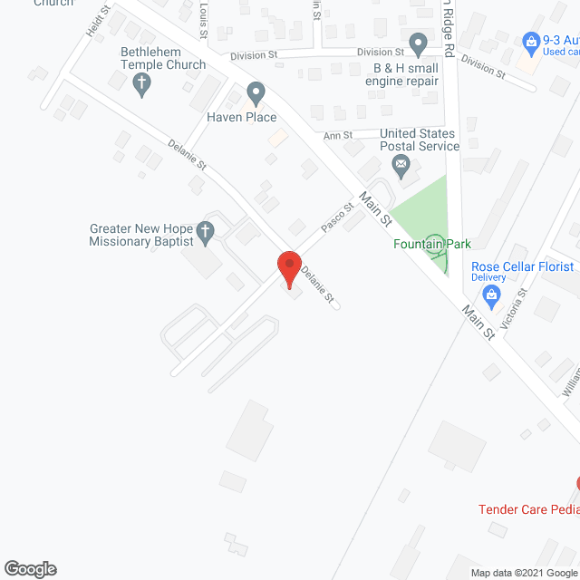 Map of the neighborhood around New Haven