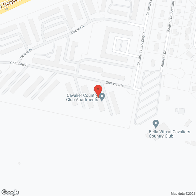 Map of the neighborhood around Cavalier Country Club Apartment