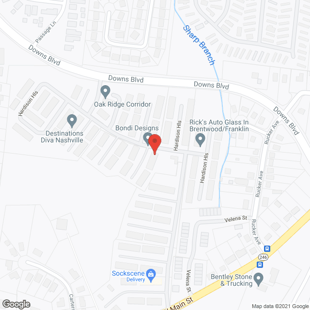 Map of the neighborhood around Tracey's Place