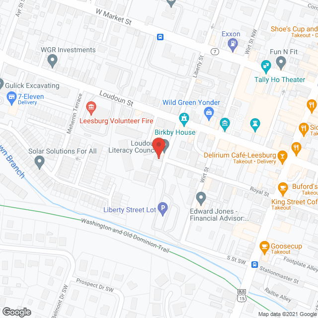 Map of the neighborhood around Symphony Square