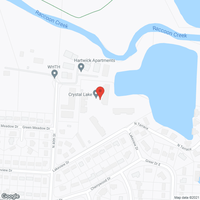 Map of the neighborhood around Crystal Lake