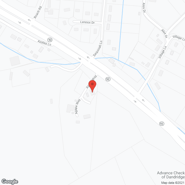 Map of the neighborhood around Agape Acres