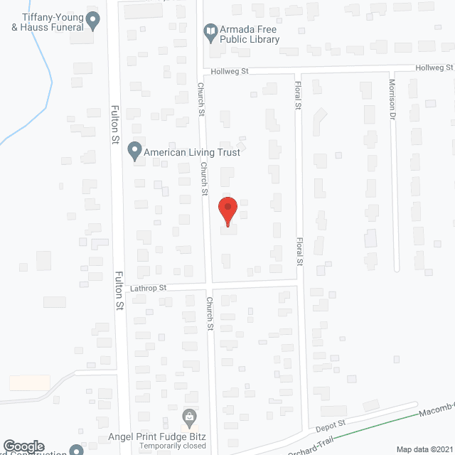 Map of the neighborhood around Haven Adult Foster Care