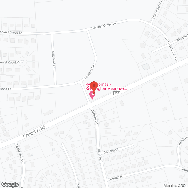 Map of the neighborhood around Enchanted Arms