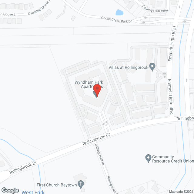 Map of the neighborhood around Wyndham Park