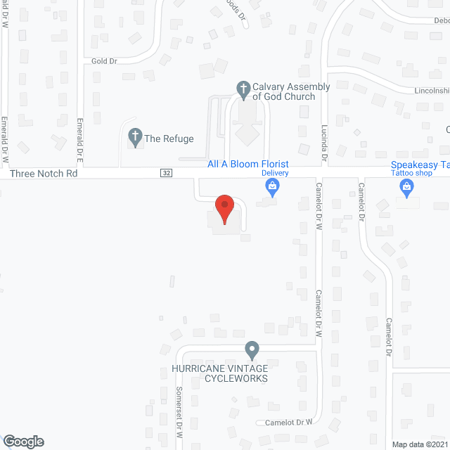 Map of the neighborhood around Carrington Specialty Care Assisted Living