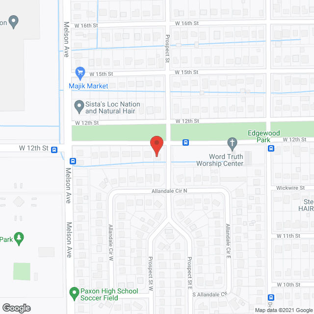 Map of the neighborhood around Hagan ALF