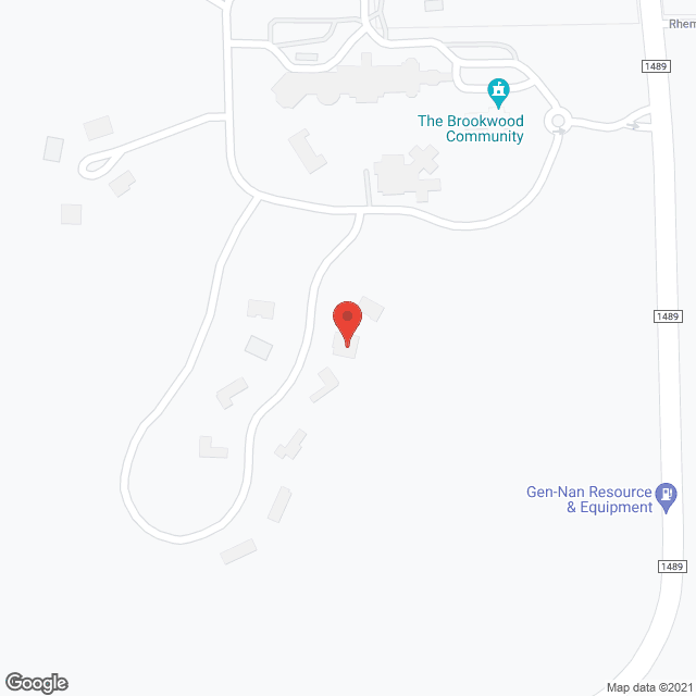 Map of the neighborhood around Anderson Home"The Brookwood Community"
