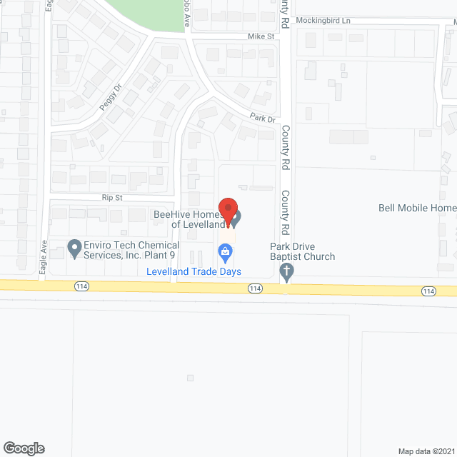 Map of the neighborhood around Beehive Homes of Levelland
