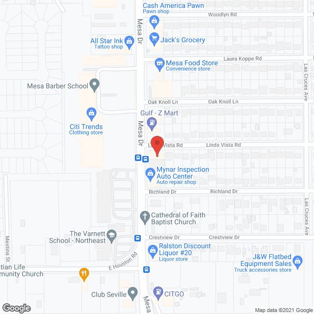 Map of the neighborhood around Lakewood 24 Hour Personal Care