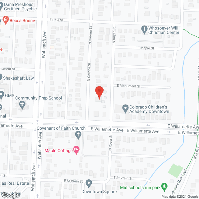 Map of the neighborhood around Beth Haven Inc.