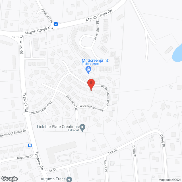 Map of the neighborhood around Ann's Family Care Home