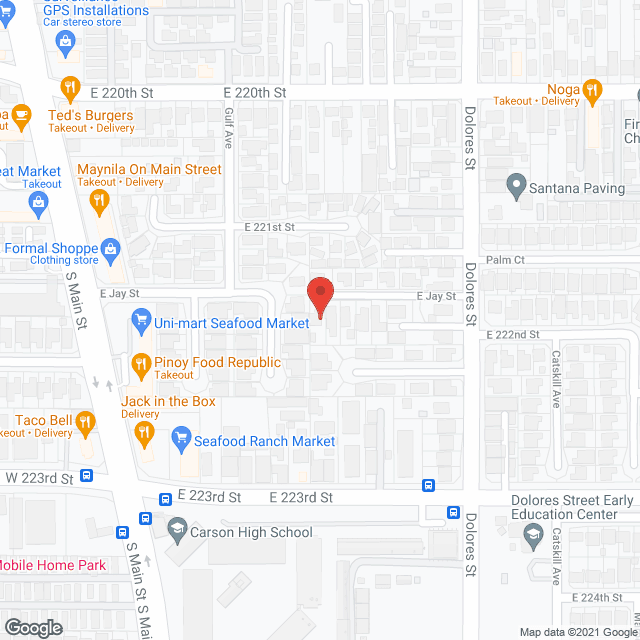 Map of the neighborhood around The Mansion