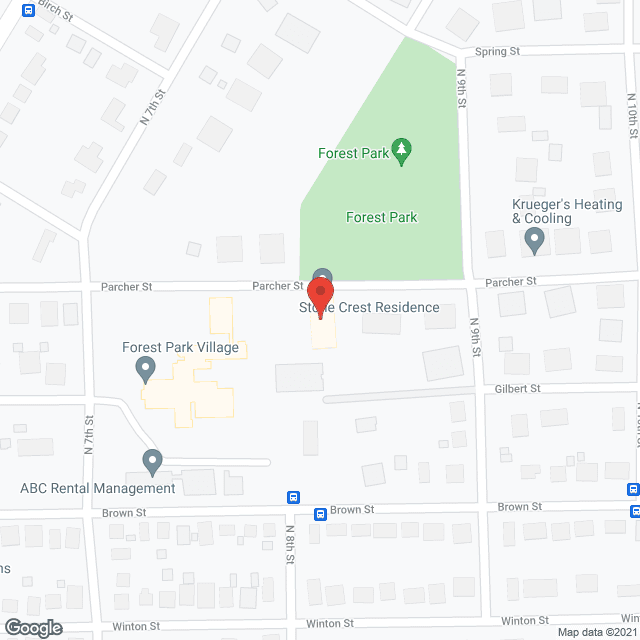 Map of the neighborhood around Stone Crest Residence
