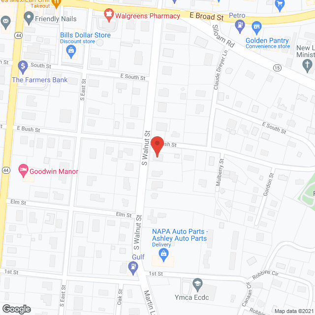 Map of the neighborhood around First Class