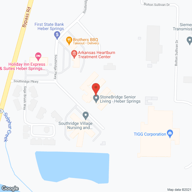 Map of the neighborhood around Southridge Village Retirement