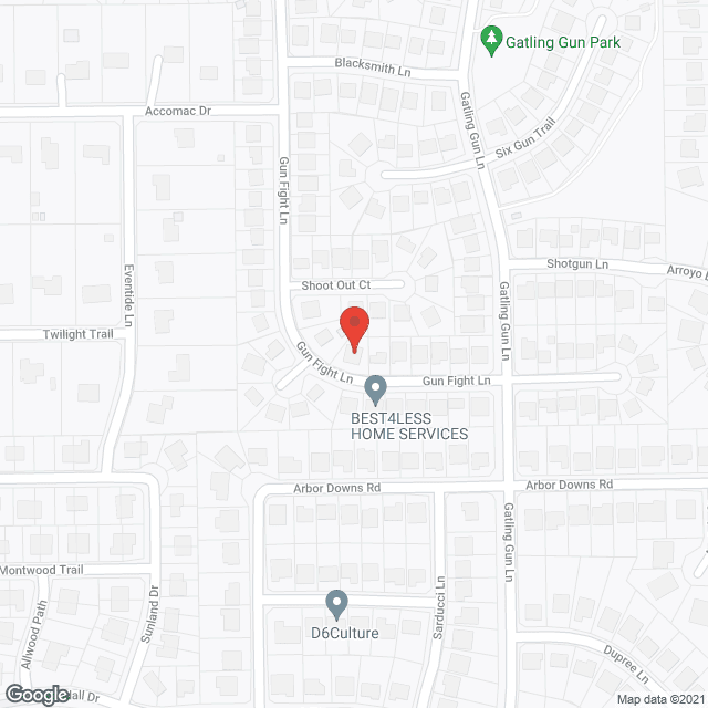 Map of the neighborhood around Shady Hollow Assisted Living III